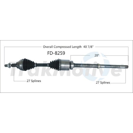 Surtrack Axle Cv Axle Shaft, Fd-8259 FD-8259